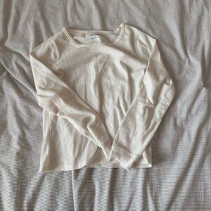 Old Navy Cream Long Sleeve Tee